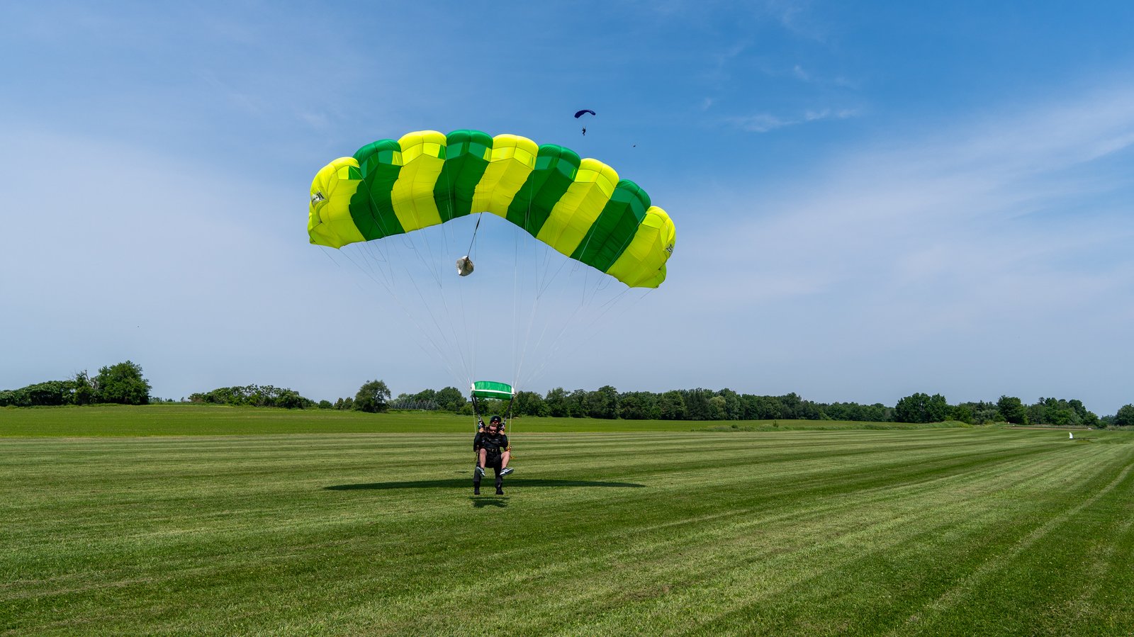 Skydivers gearing up at Skydive SWOOP near Toronto